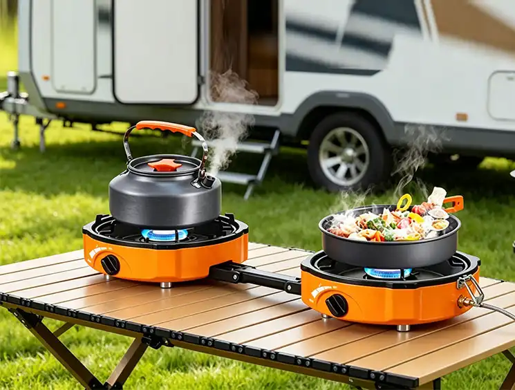 How to clean and maintain a dual burner butane stove safely